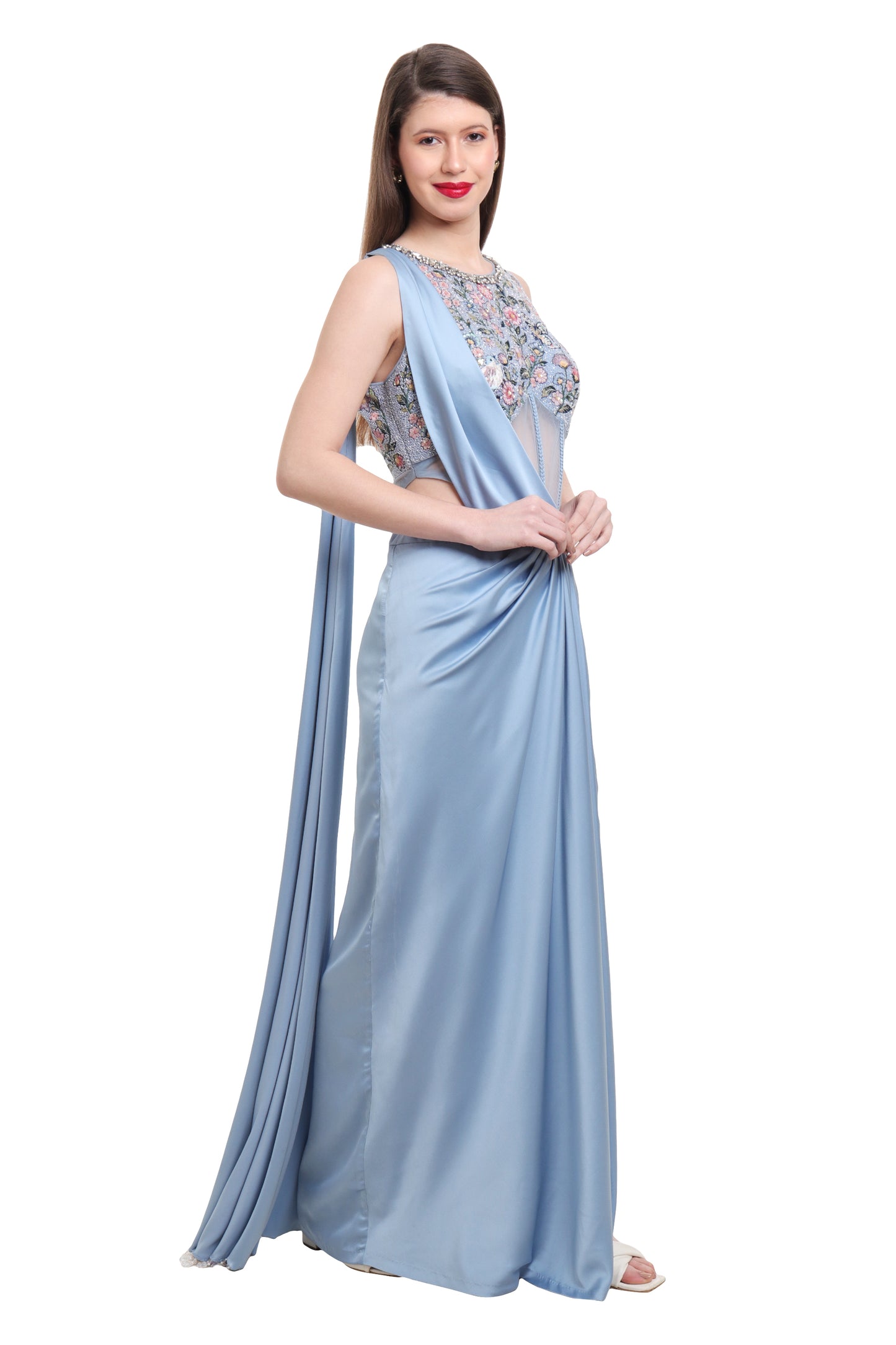 Drape saree set