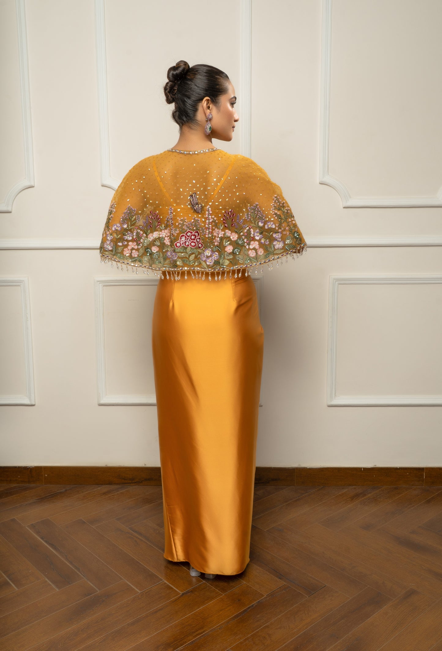 Mustard Yellow Cape Set